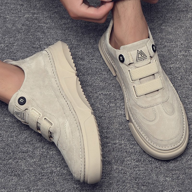 Men's shoes autumn 2021 new leather shoes casual sports tooling Martin shoes leather fashion white shoes men