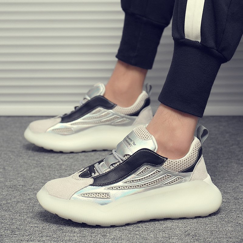 European station new hit color men's trendy shoes summer breathable men's shoes sneakers sports and leisure increased coconut shoes