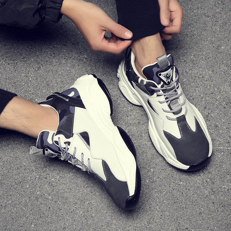 2021 new casual shoes thick-soled sports super hot color matching increased factory direct sales